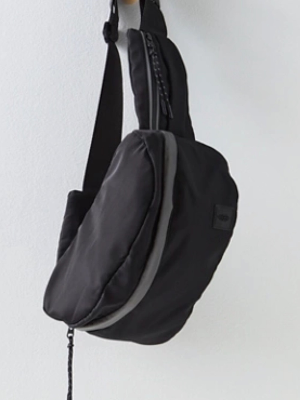 Free People Black Crossbody Sling Bag Unisex